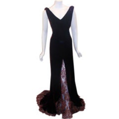 E.Galindo Velvet Gown, Personal Property of Melanie Griffith