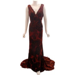 E.Galindo Sheer Rose Gown, Personal Property of Melanie Griffith