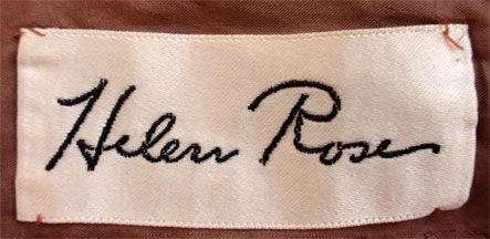 Helen Rose Beaded Chiffon Cocktail Dress, Circa 1950