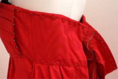 Christian Dior Haute Couture Red Strapless Gown, Circa 1987-88 2