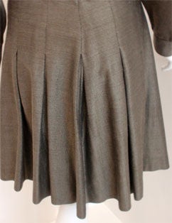 Fendi 365 Dark Green and Gold Day Dress, Circa 1980 7