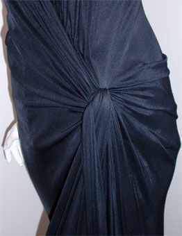 Gianni Versace Couture Long Black Evening Gown, Circa 2000 7