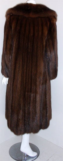 Revillon Sable Fur Coat for Saks Fifth Avenue In Excellent Condition For Sale In Los Angeles, CA