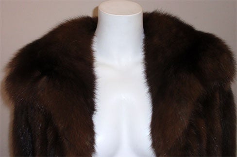 Women's Revillon Sable Fur Coat for Saks Fifth Avenue For Sale