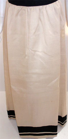 Women's Christian Dior Haute Couture Black and White Dress, Betsy Bloomingdale 1980 For Sale