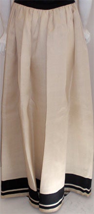 Robe noire et blanche haute couture Christian Dior, Betsy Bloomingdale 1980 en vente 4
