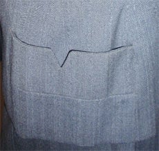 Madame Gres 2pc Gray Herringbone Jacket and Dress, Circa 1950 For Sale 3