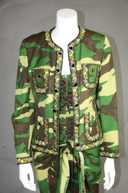 Women's Moschino Three Piece Camouflage Suit