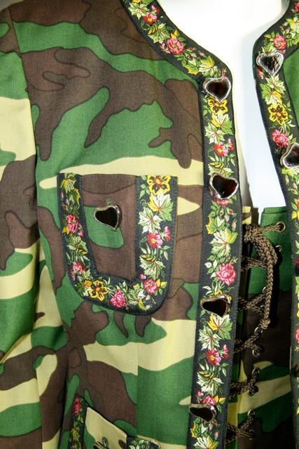 Moschino Three Piece Camouflage Suit 1