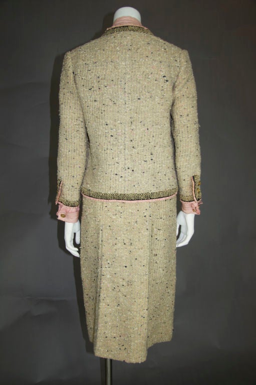 Chanel Couture 3 piece Tweed Suit 3