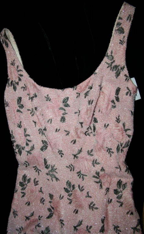 Mingolini Gugenheim Pink Beaded Cocktail Dress