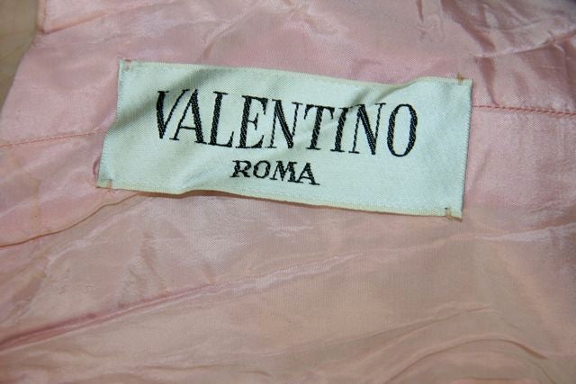 Valentino Couture 1960s Pink Tulle Beaded & Rhinestone Cocktail Dress 4