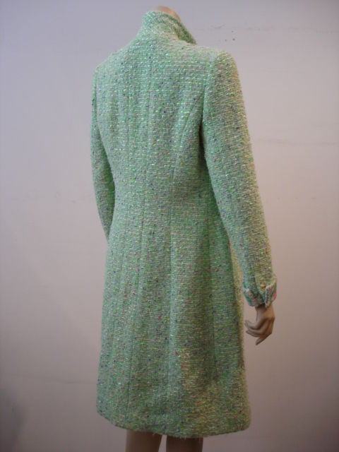 Women's Chanel Floral Easter Tweed/Silk Dress Set