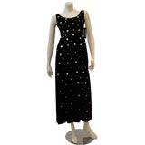 1960s Velvet Empire "Brass Button" Dress 1960s Velvet Empire "Brass Button" Dress