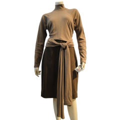 Gianfranco Ferre Two-tone Wrap Dress