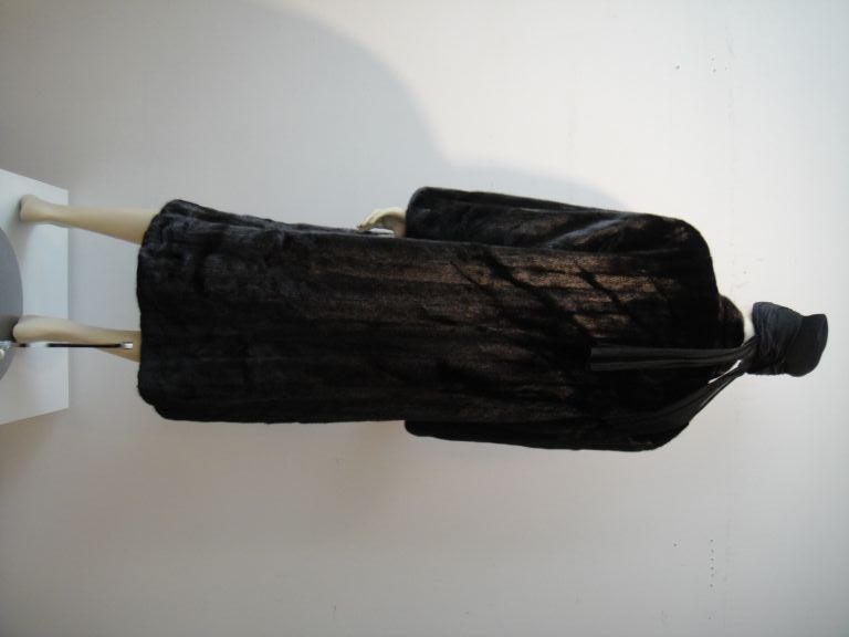 Classic Oscar de la Renta "BlackGlama"  Black Ranch Mink