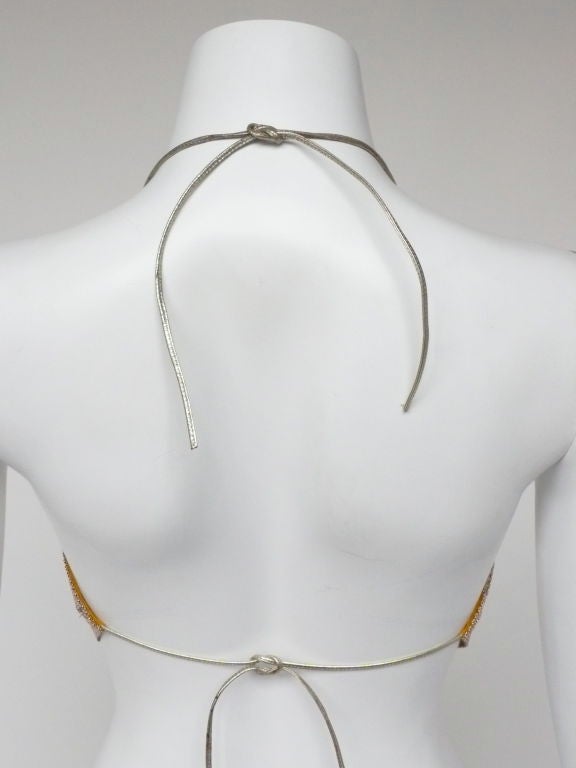 Women's Chain Mail Backless Top