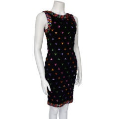 1980's Multi-Colored Triangle Dress