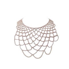 30's Seed Pearl Web Necklace