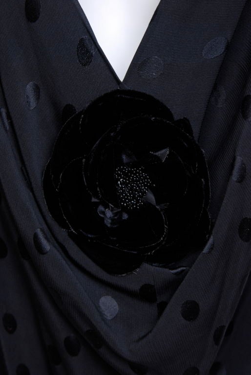 Oscar De la Renta Black Silk Backless Gown 1
