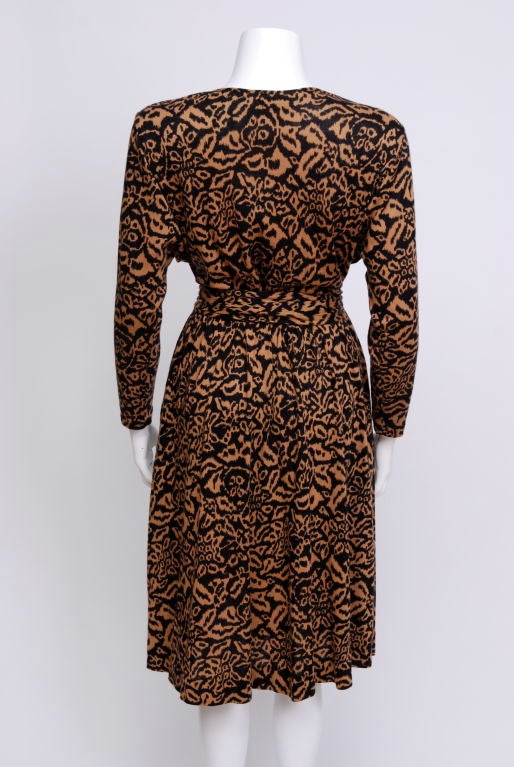 Women's Diane Von Furstenberg Ikat Print Wrap Dress For Sale