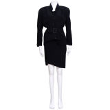 Thierry Mugler Black Skirt Suit