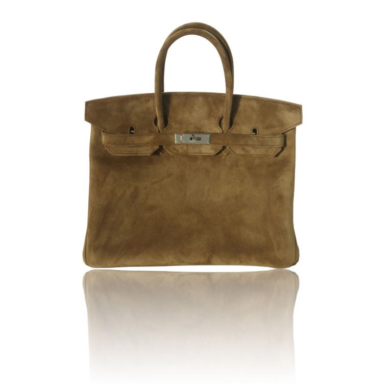 35cm Hermes Marron Glace in Veau Doblis Birkin