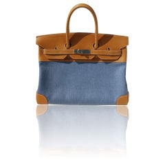 35cm Hermès 2 Tone Natural Vache Birkin