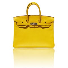 35cm Hermès Yellow Taurillon Clemence Birkin