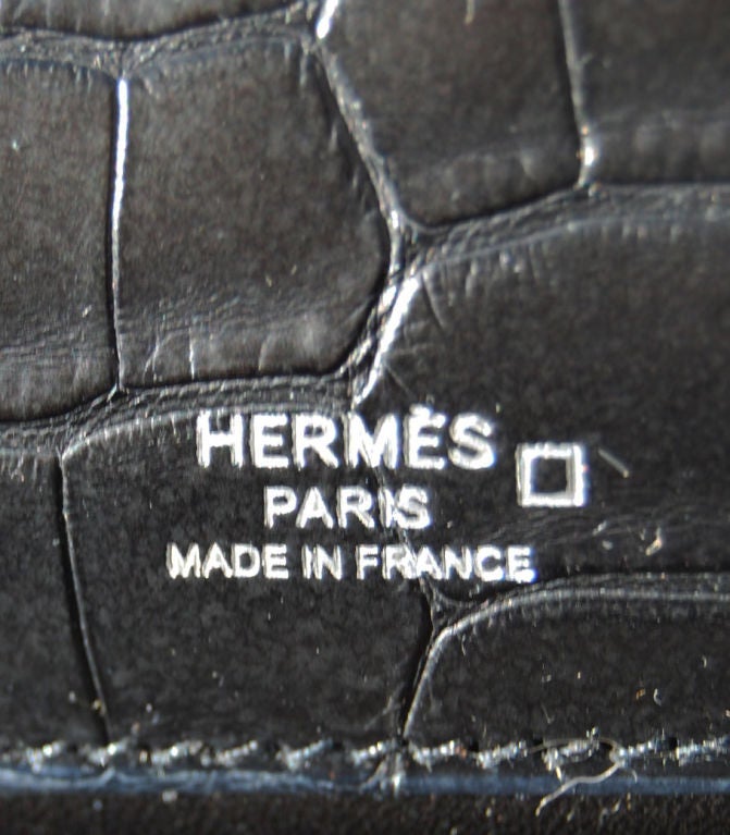 Hermes Matte Black Alligator Kelly Pochette