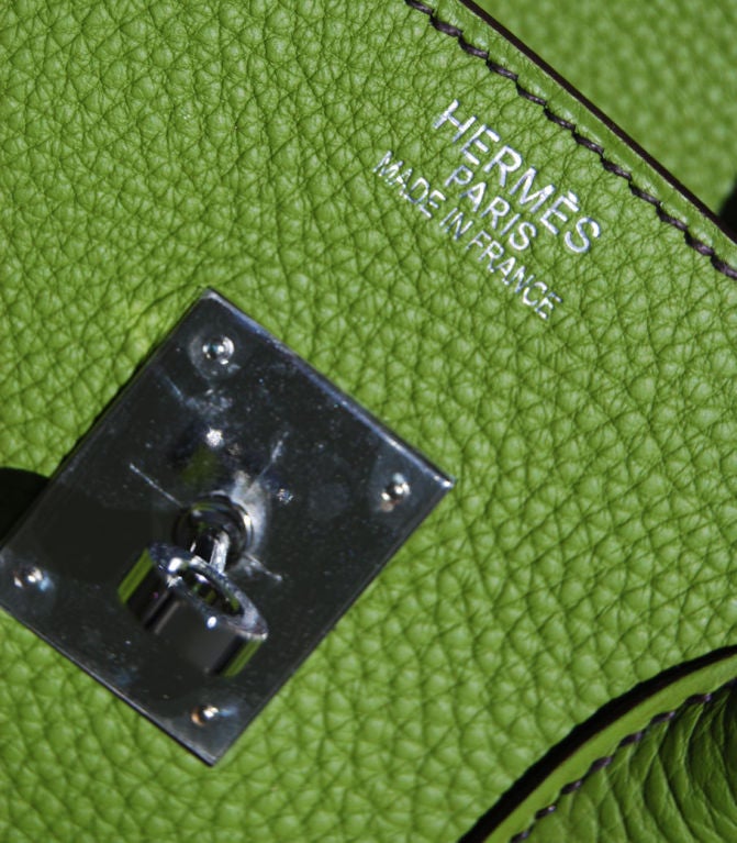 35cm Hermès Vert Anis in Taurillon Clemence Birkin