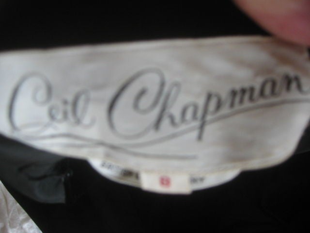 Ceil Chapman Astonishing Jeweled Velvet Jumpsuit Size 6 5