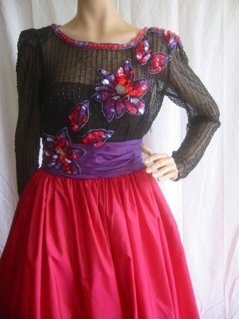 Victor Costa Stunning Vintage Beaded Gown Sz 6