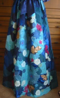 Yves Saint Laurent Haute Couture Applique Patchwork Gown