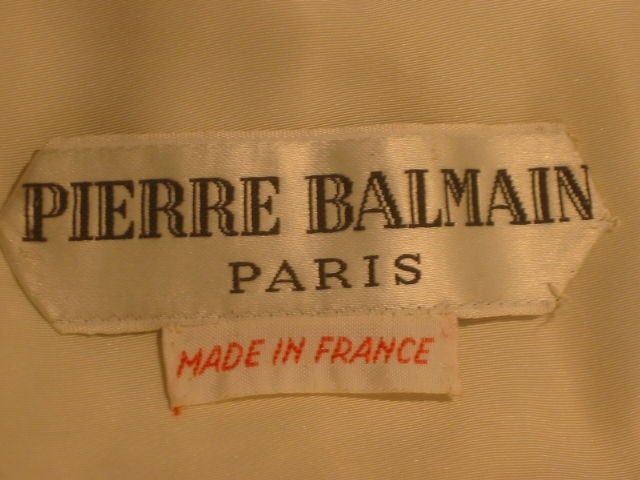 Pierre Balmain Couture 50's Vintage Lace Wedding Gown Sz 3
