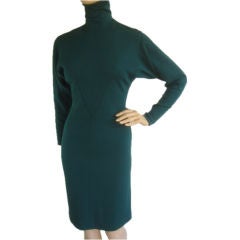 AZZEDINE ALAIA Sexy Vintage Green Dress Sz 6-8