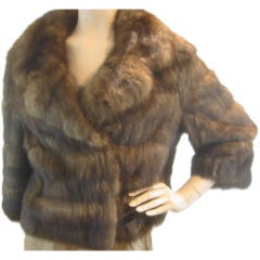 James Galanos Luxurious Russian Sable Fur Jacket Sz S