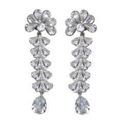 Dolce & Gabbana Huge Crystal Runway Shoulder Dusting Earrings