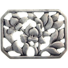 GORHAM JAPONESQUEC STERLING SILVER AESTHETIC BROOCH