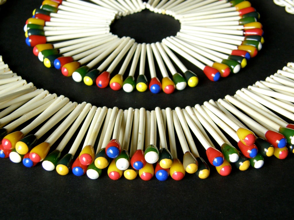 Martha Sleeper Matchsticks Necklace and Bracelet Set 2