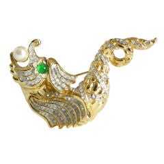 Vintage Kenneth Lane Sea Serpent Brooch