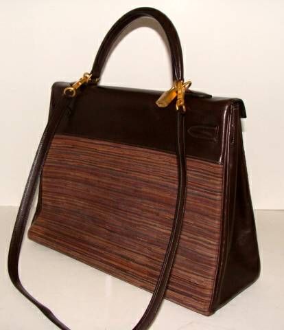 Chocolate Brown Kelly Vibrato by Hermes