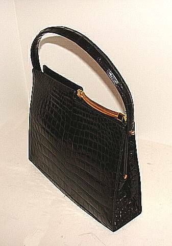 Women's Large Centerskin Crocodile Purse  Handbag