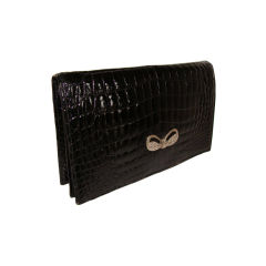 Crocodile Evening Bag Clutch by Lucille de Paris 6