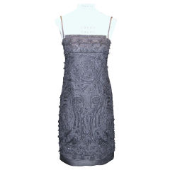 Charcoal Embroidered Dress