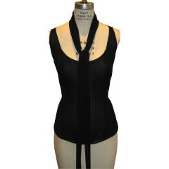 The Pintucked Chiffon Shell