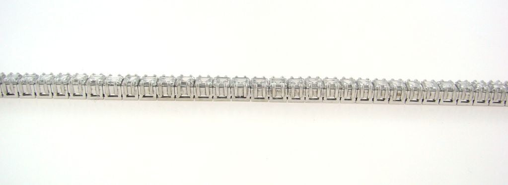 Women's Boucheron Diamond Platinum Tennis Bracelet