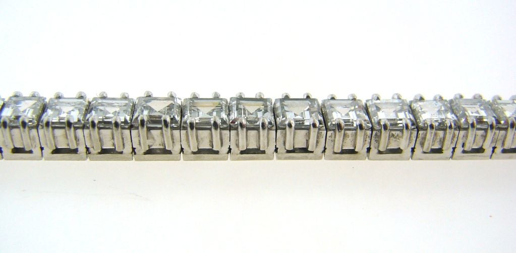 Boucheron Diamond Platinum Tennis Bracelet 1