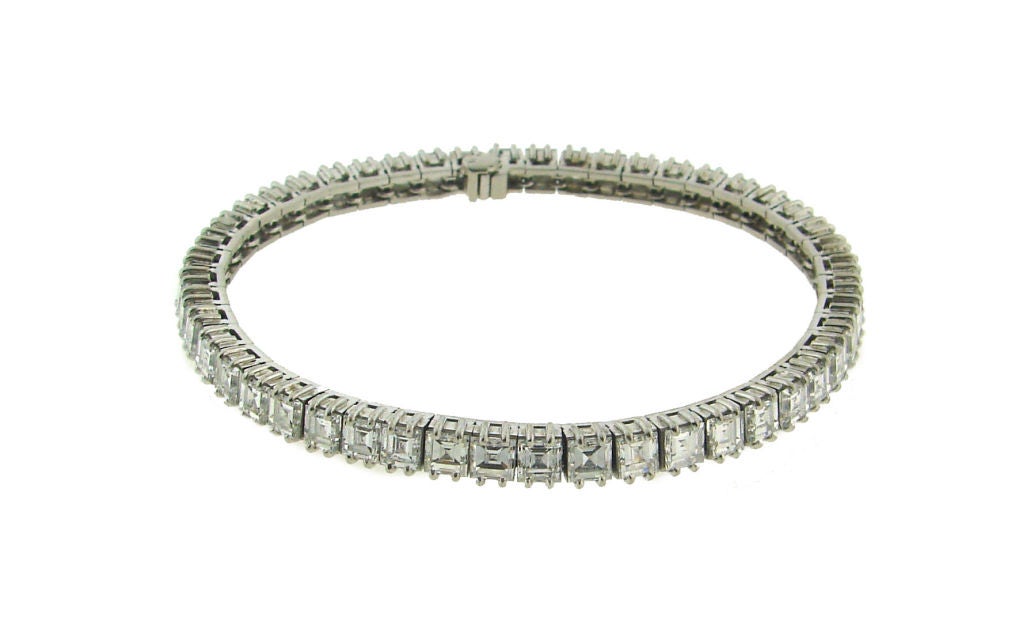 Boucheron Diamond Platinum Tennis Bracelet 3