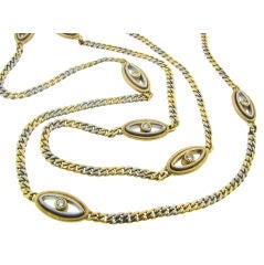 Buccellati Diamond &Two-Tone Gold Double-Sided Evil Eye Necklace